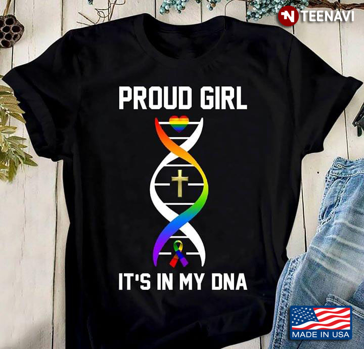 LGBT Cross Proud Girl It's In My DNA