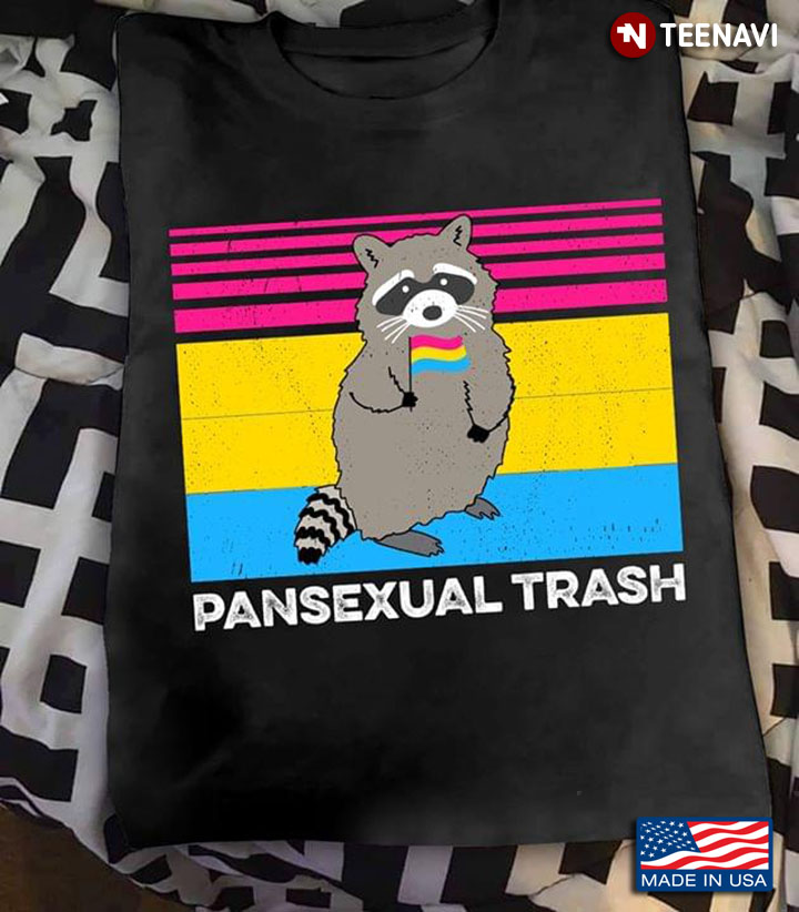 Raccoon With Flag Pansexual Trash