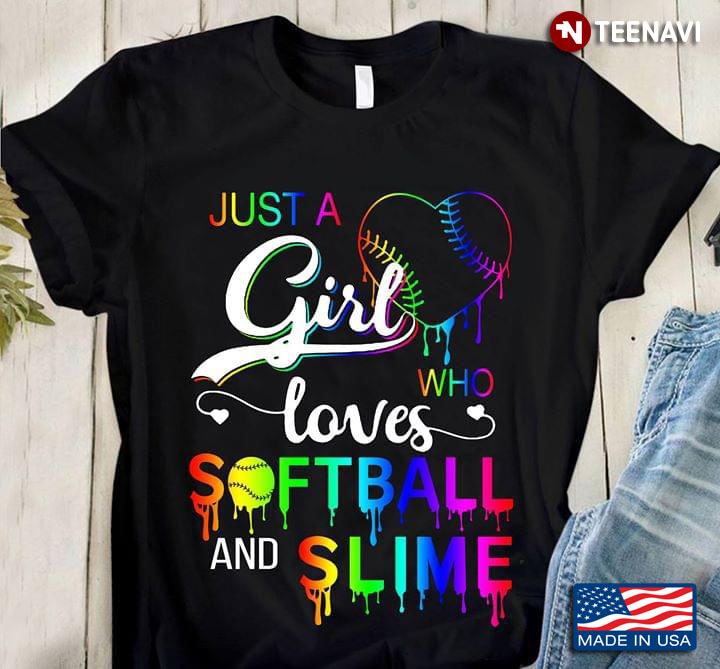 LGBT Baseball Ball Just A Girl Who Loves Softball And Slime