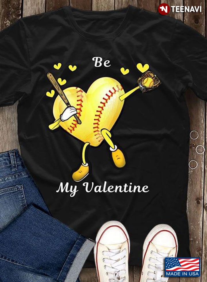 Be Heart My Valentine Baseball