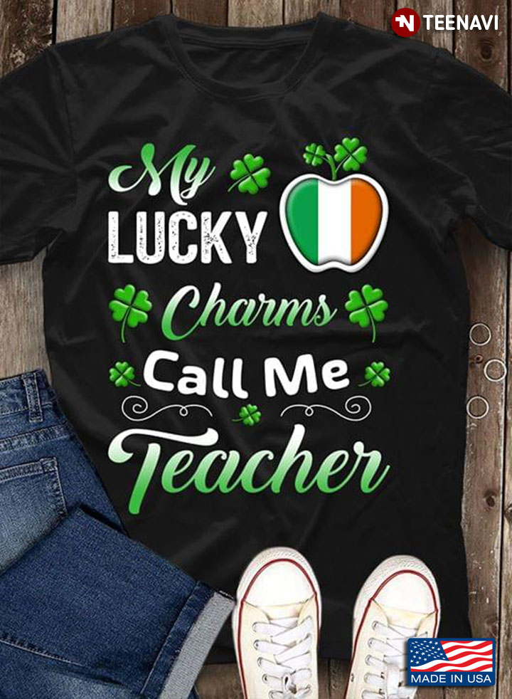 Flag of Ireland In Apples With Lucky My Lucky Charms Call Me Teacher