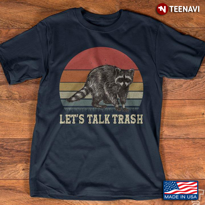 Raccoon Let's Talk Trash Vintage