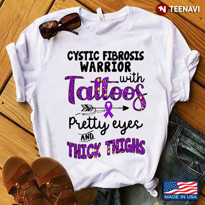 Blood Cancer Awareness Cystic Fibrosis Warrior With Tattoos Pretty Eyes And Thick Thighs