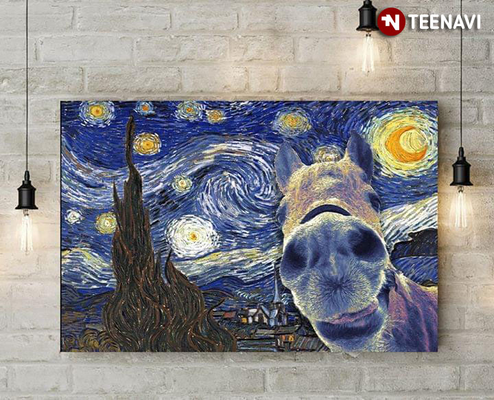 Donkey In The Starry Night Vincent Van Gogh
