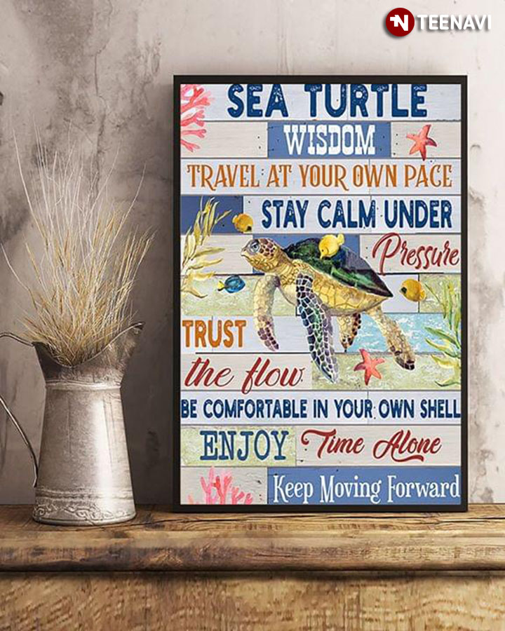 Funny Sea Turtle And Ocean Animals Sea Turtle Wisdom Travel At Your Our Pace