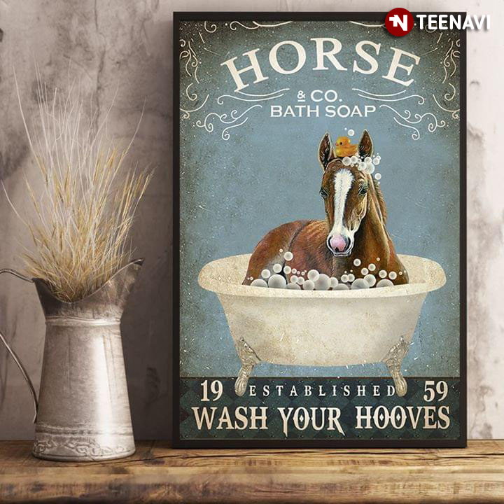 Vintage Horse And Little Duck Horse & Co. Bath Soap Established 1959 Wash Your Hooves