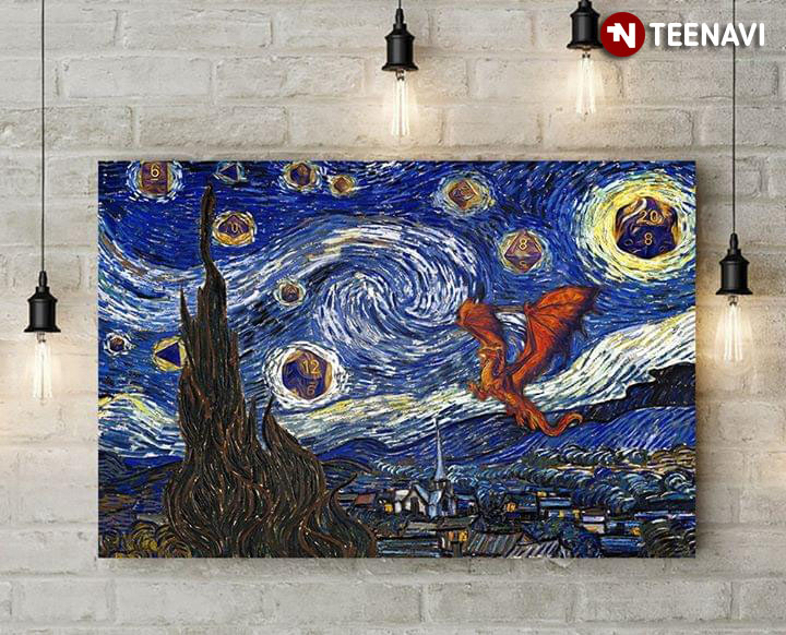 Dragon In The Starry Night Vincent Van Gogh