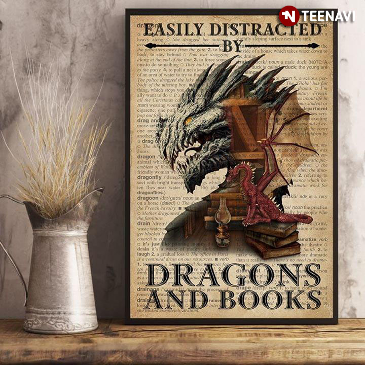 Dictionary Theme Dragons Easily Distracted By Dragons And Books