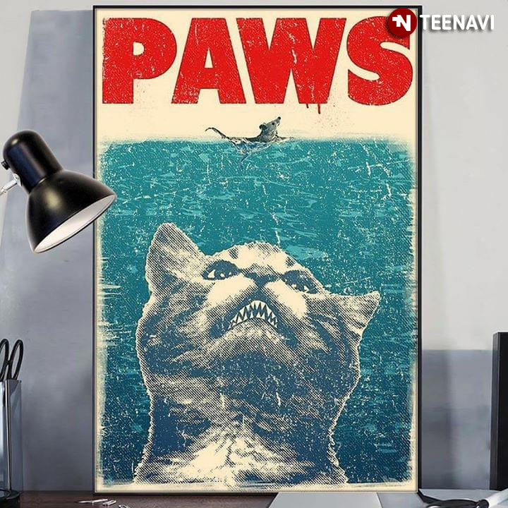 Vintage Kitten Paws Jaws Parody