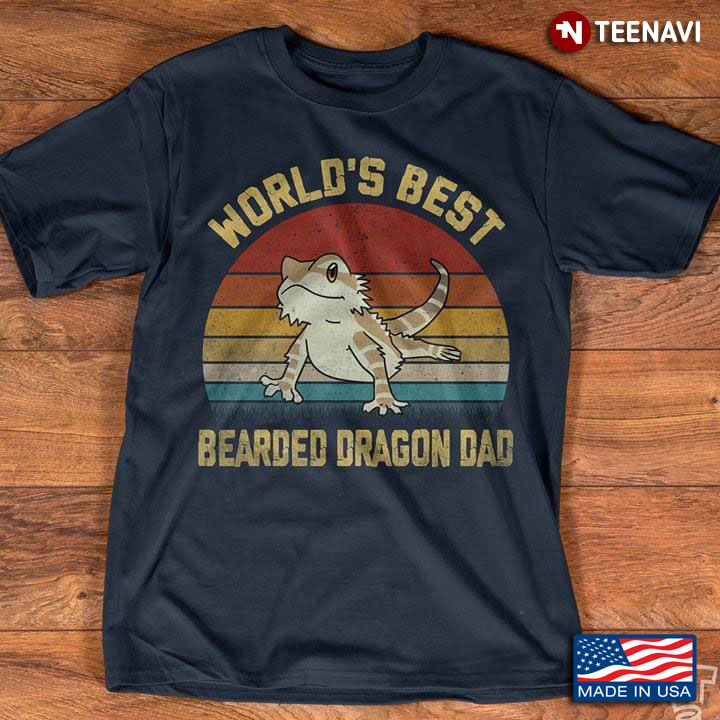 World's Best Bearded Dragon Dad Vintage