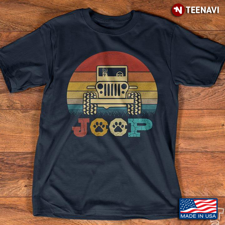 Jeep Dog Paw Colorful Hippie Vintage