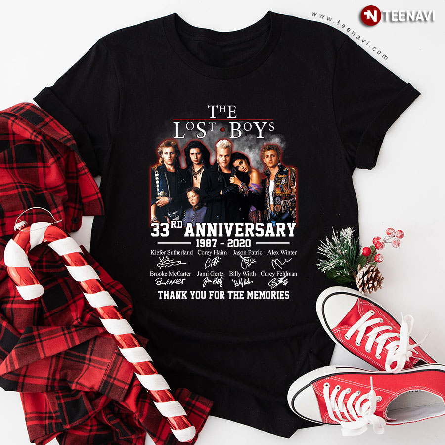 The Lost Boys 33rd Anniversary 1987-2020 Thank You For The Memories T-Shirt