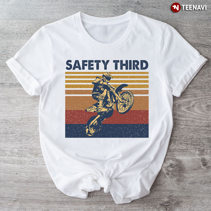 Motocross Safety Third Vintage T-Shirt