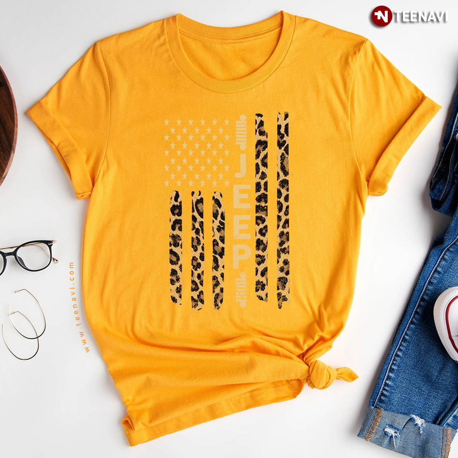 Jeep Leopard American Flag