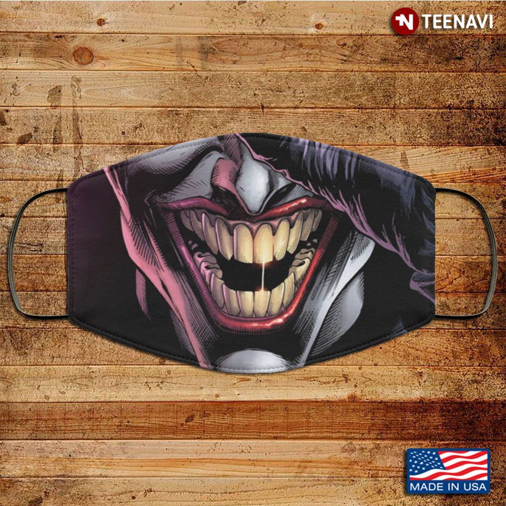 Funny Joker Halloween Mask Washable Reusable Custom