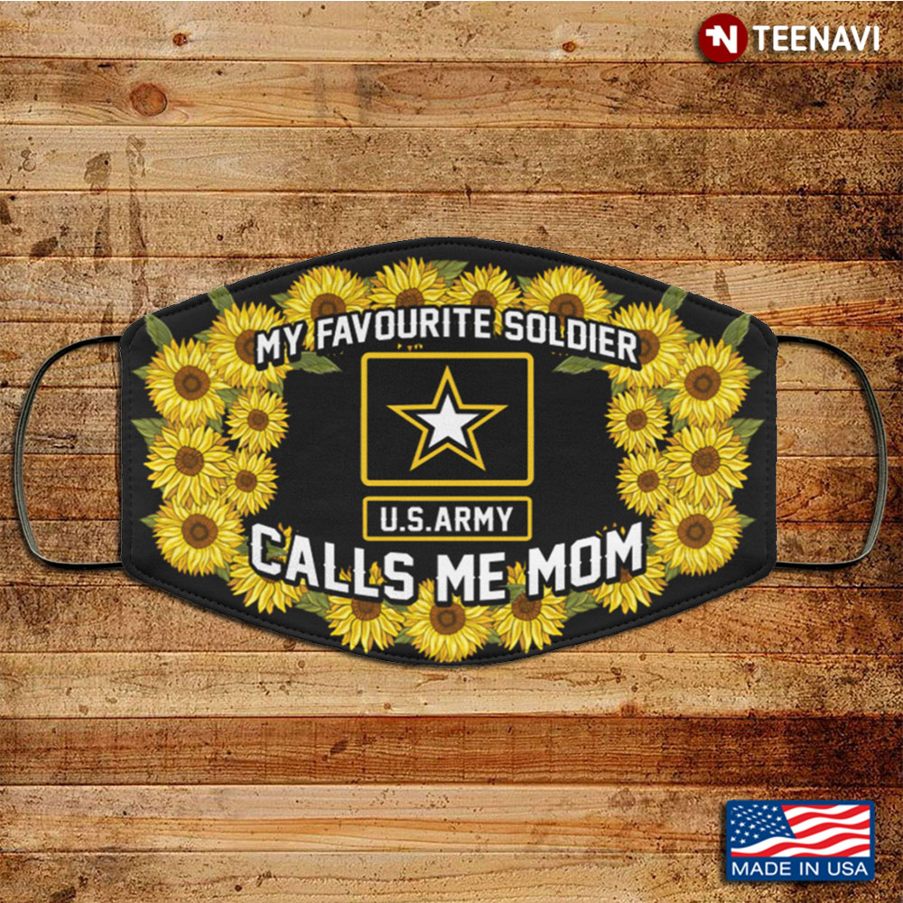 My Favorite Soldier Calls Me Mom Washable Reusable Custom
