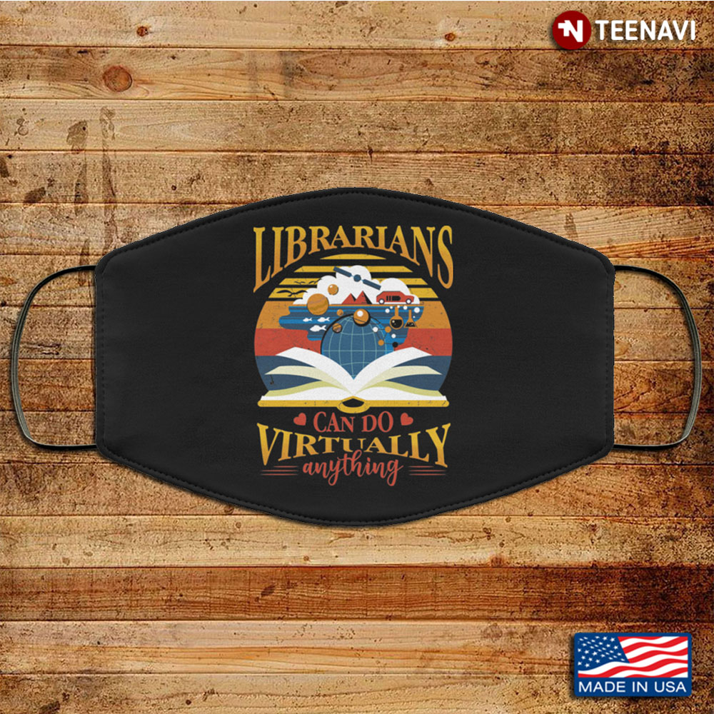 Proud Librarians Can Do Virtually Anything Pride Washable Reusable Custom