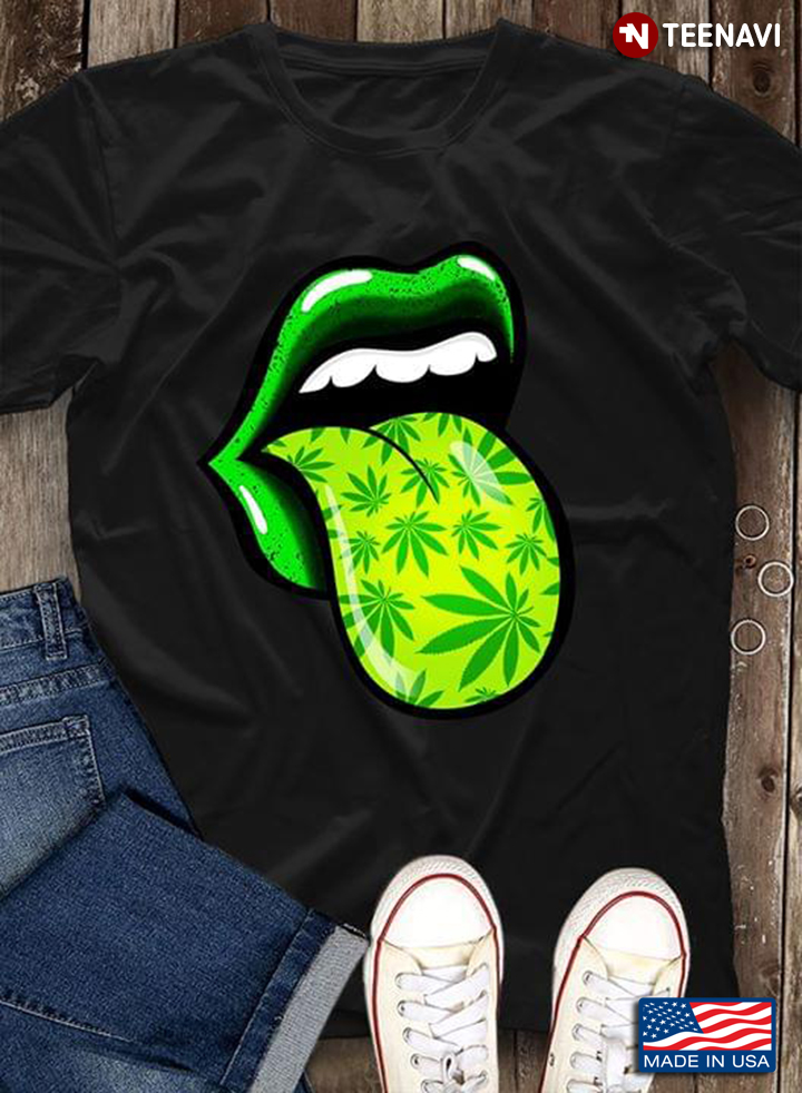 Mouth Sticking Tongue Cannabis