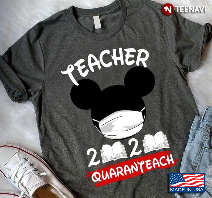 Mickey Mouse Teacher 2020 Quaranteach Coronavirus Pandemic