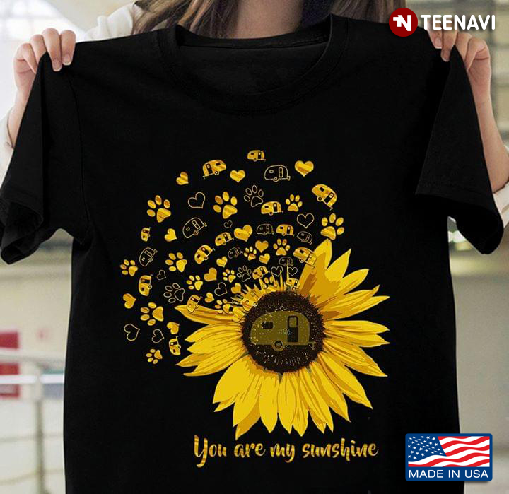 You Are My Sunshine Sunflower Dog And Camping