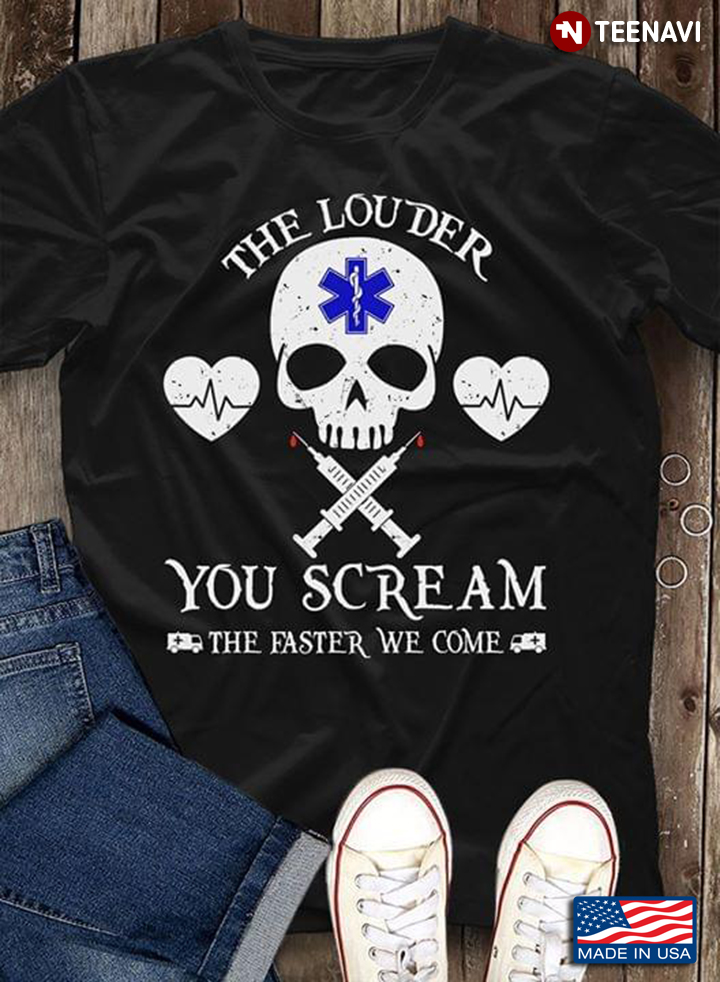 EMS Logo The Louder You Scream The  Faster We Come