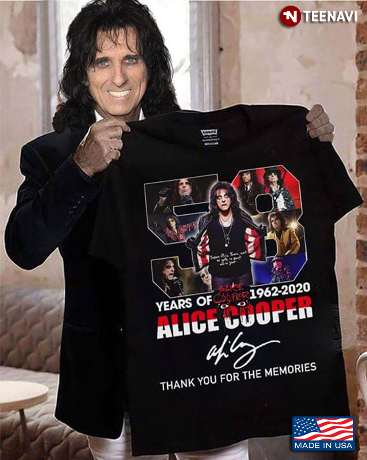 58 Years Of Alice Cooper Signature Thank You For The Memories