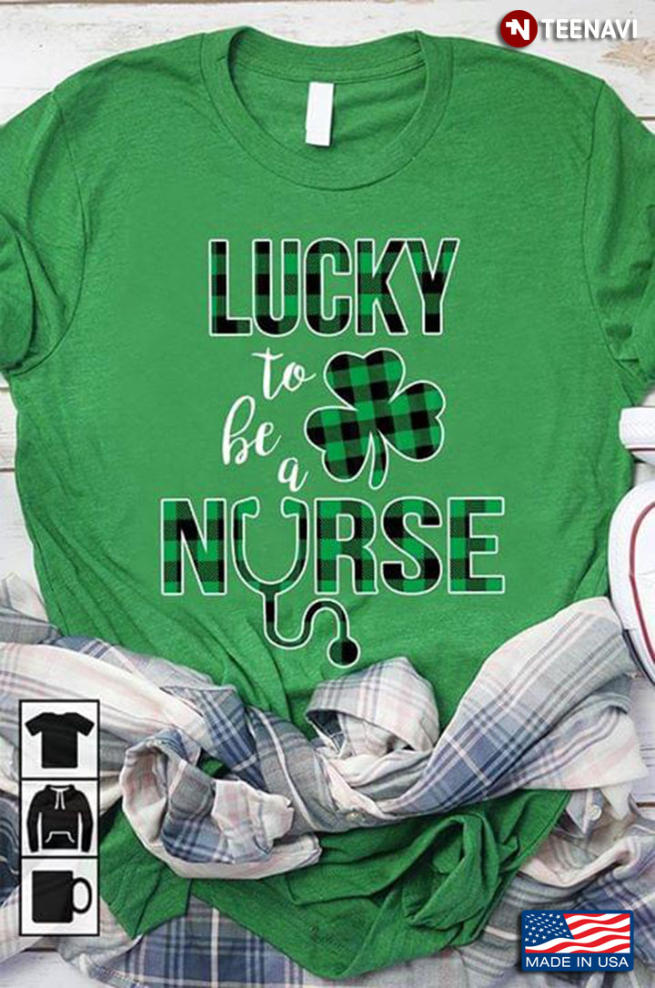 Lucky To Be A Nurse Shamrock St. Patrick's Day