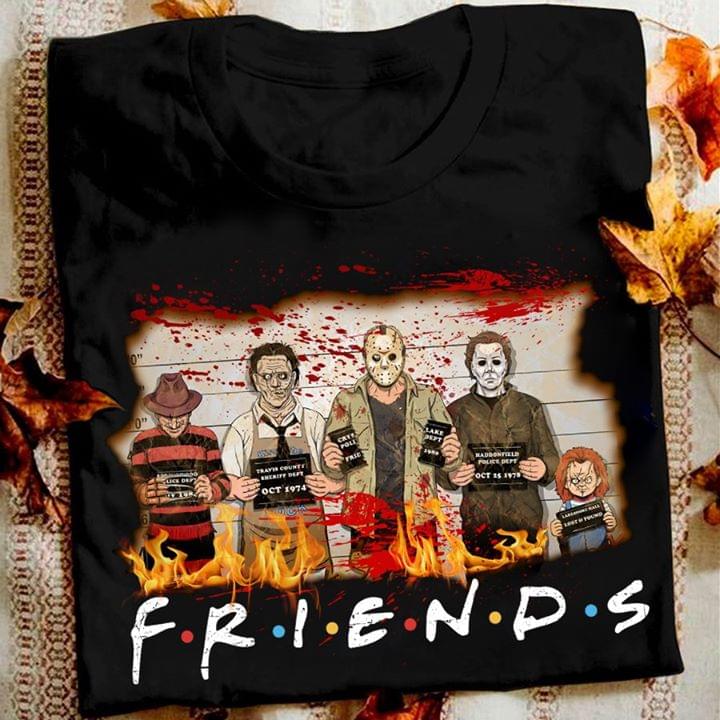 Halloween Horror Characters Blood Fire Friends