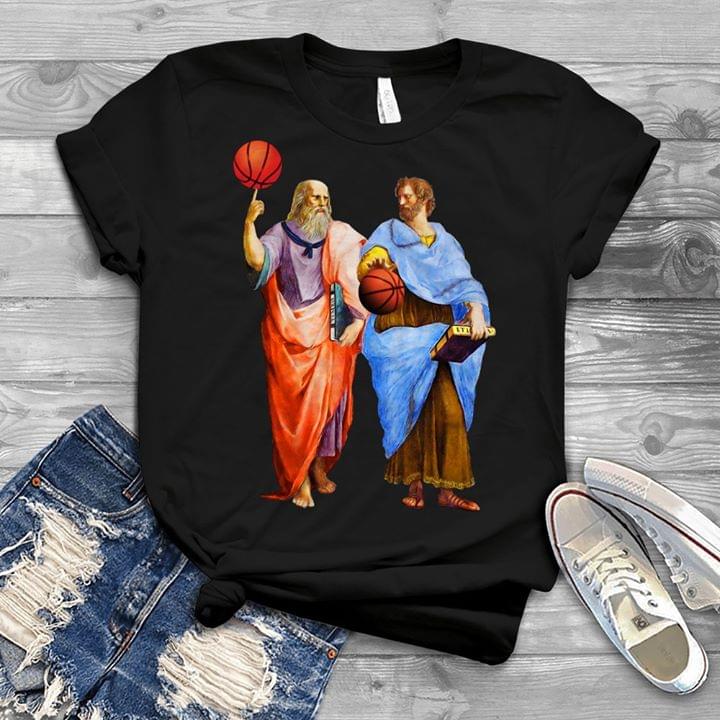 Plato And Aristotle Epic Basketball Match