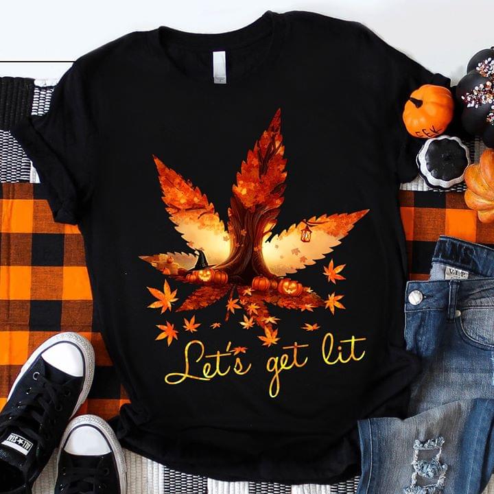 Let's Get Lit Cannabis Halloween