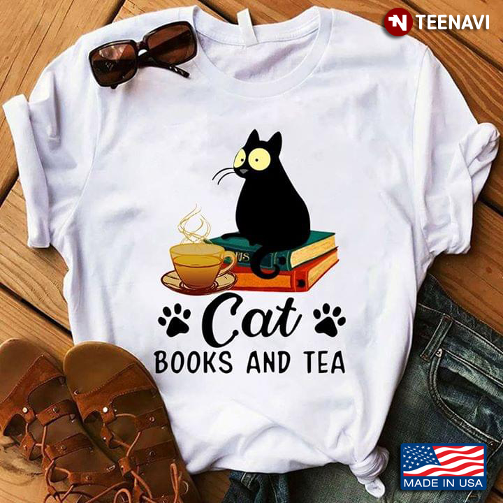 Cat Books And Tea