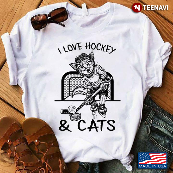 I Love Hockey & Cat