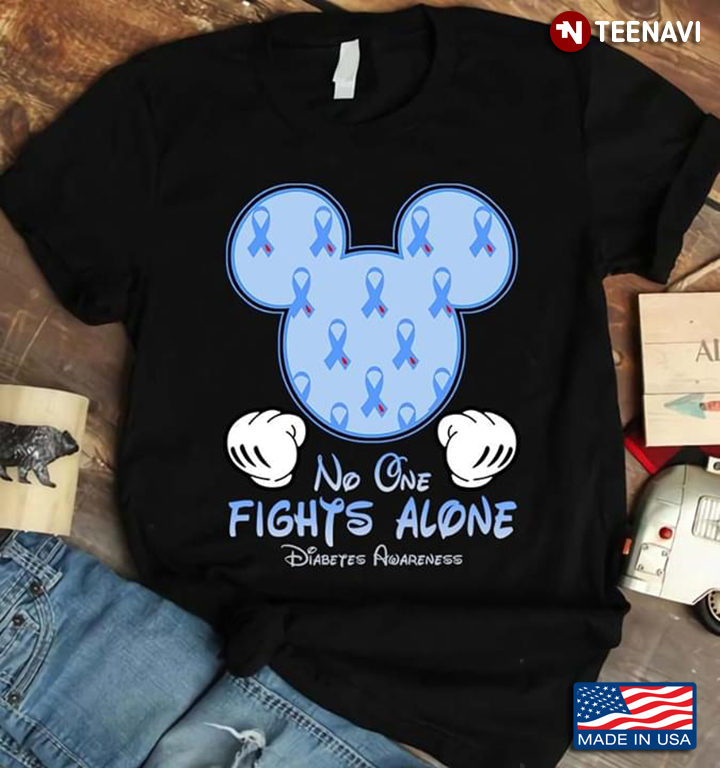 Mickey Mouse No One Fights Alone Diabetes Awareness