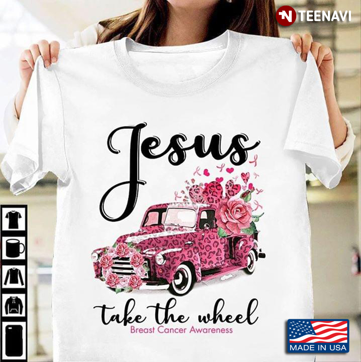 A Car Jesus Take The Wheel Breast Cancer Awareness
