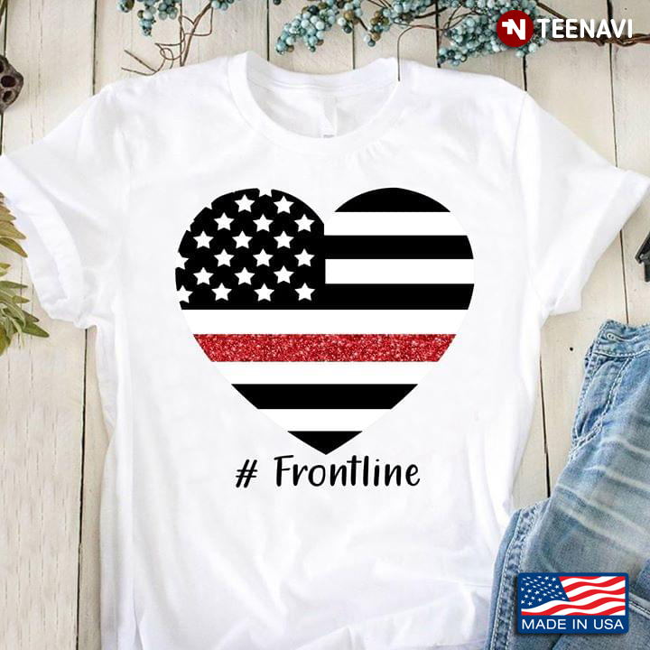 Frontline American Flag Heart
