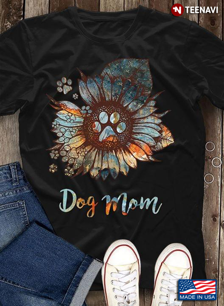 Dog Paw Dog Mom Sunflower