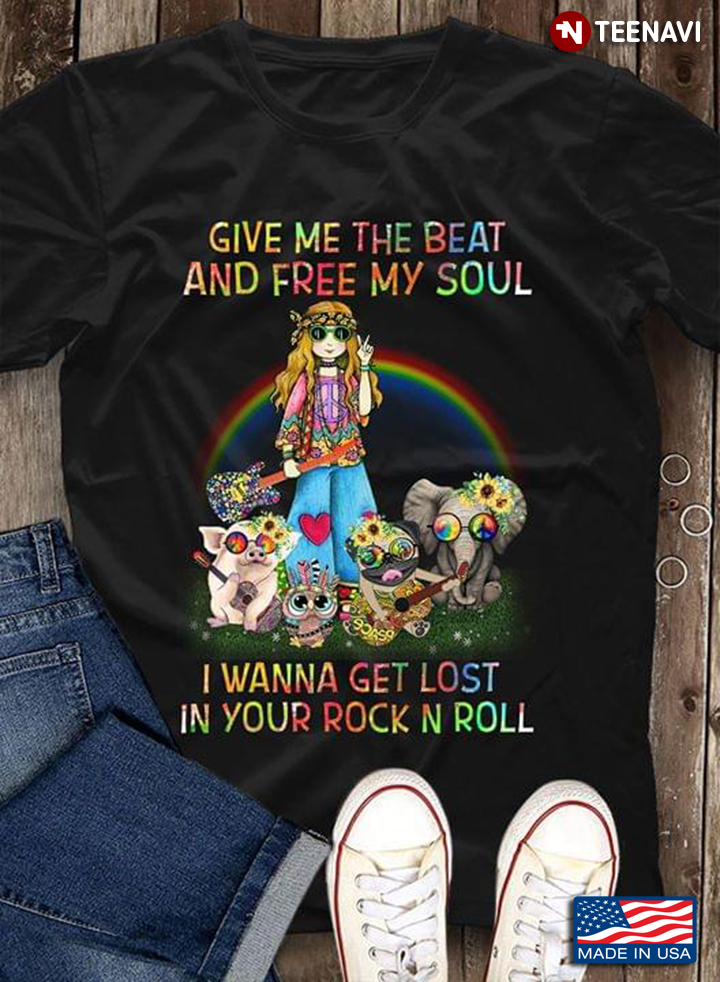 Hippie Girl And Her Animals Give Me The Beat And Free My Soul I Wanna Get Lost In Your Rock N Roll