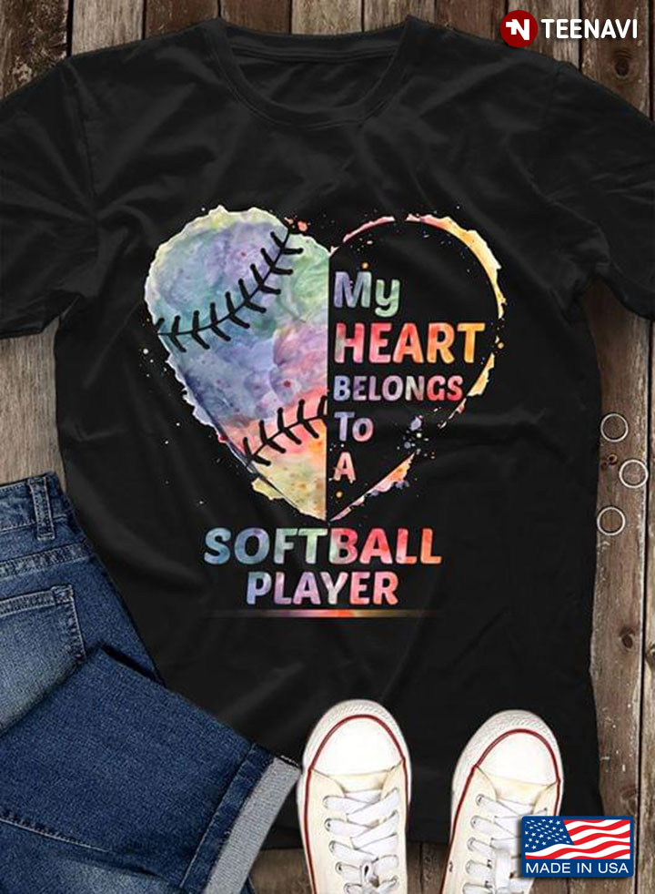Baseball My Heart Belongs To A Softball Player