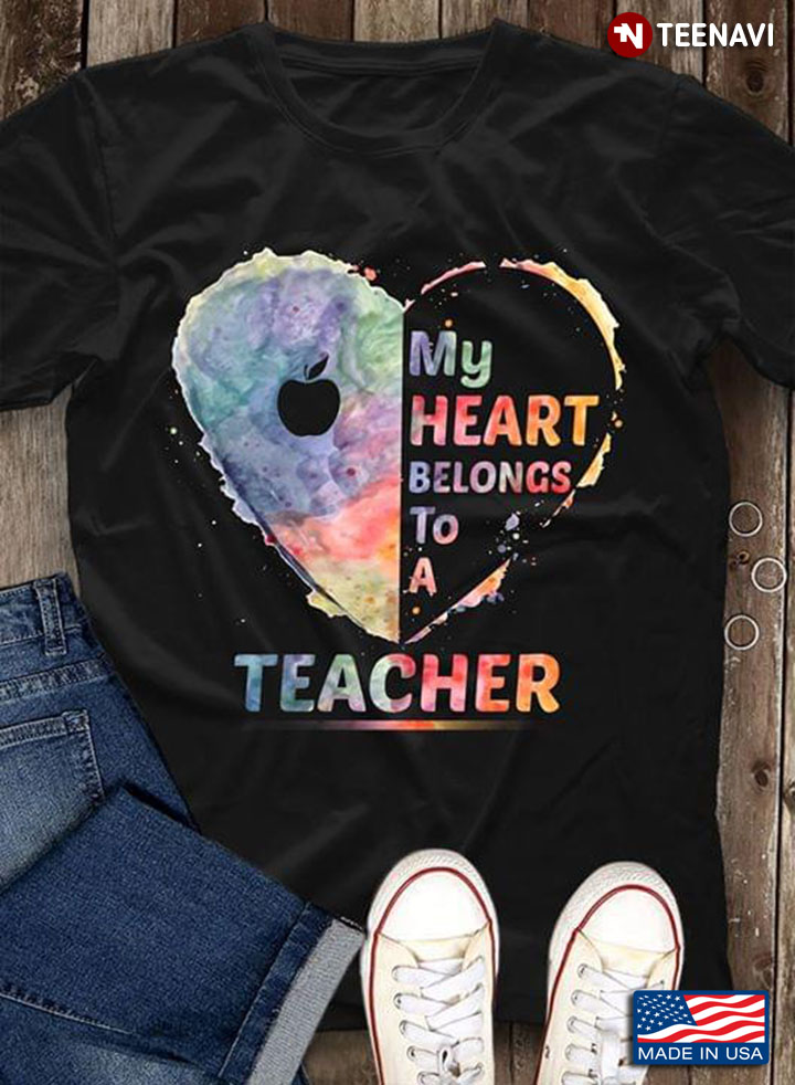Apple My Heart Belongs To A Teacher