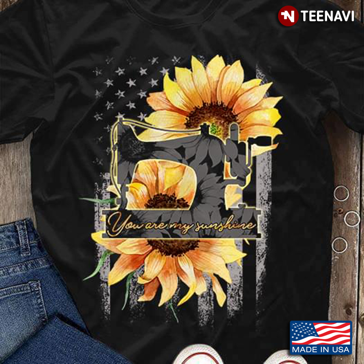 Sunflower Sewing Machine You Are My Sunshine