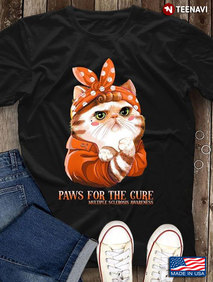 Cute Cat Paws For The Cure Multiple Sclerosis Awareness