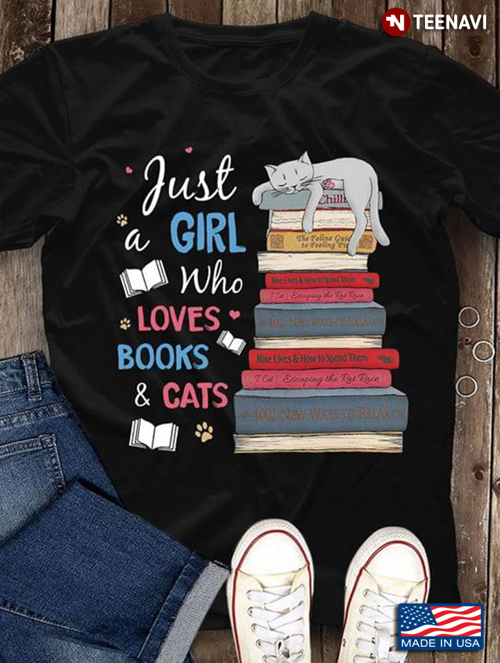 Just A Girl Who Loves Books & Cats