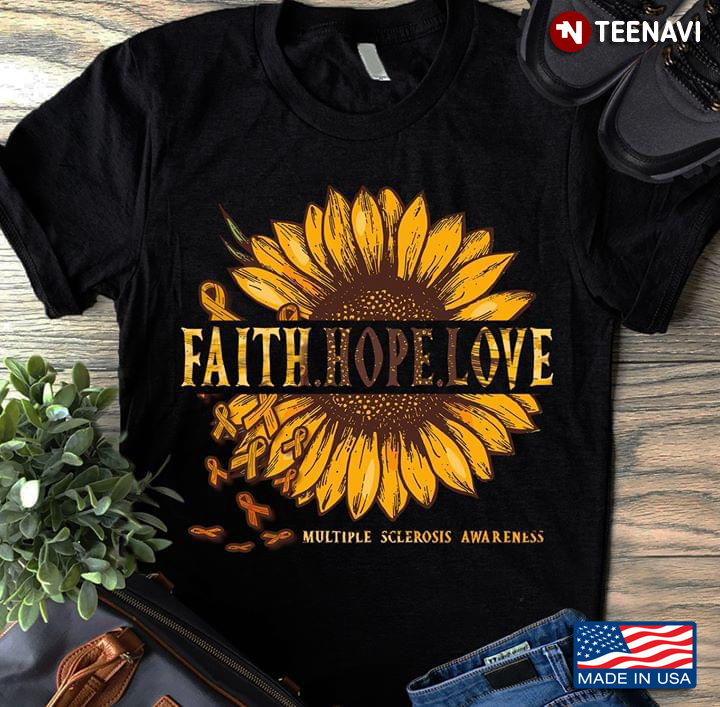 Sunflower Faith Hope Love Multiple Clerosis Awareness