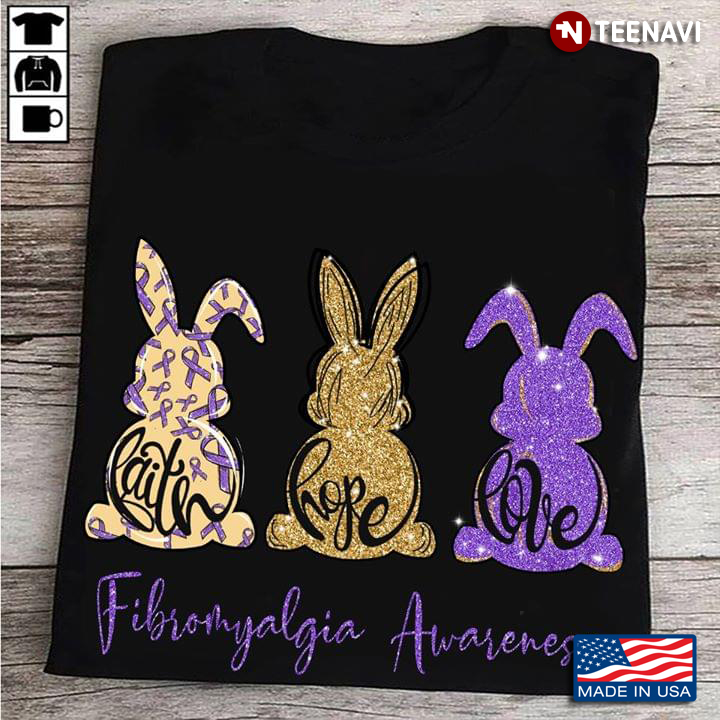 Rabbits Faith Hope Love Fibromyalgia Awareness