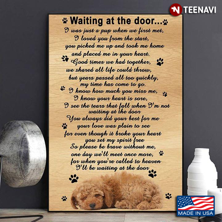 Poodle Puppy Waiting At The Door I Was Just A Pup When We First Met I Loved You From The Start
