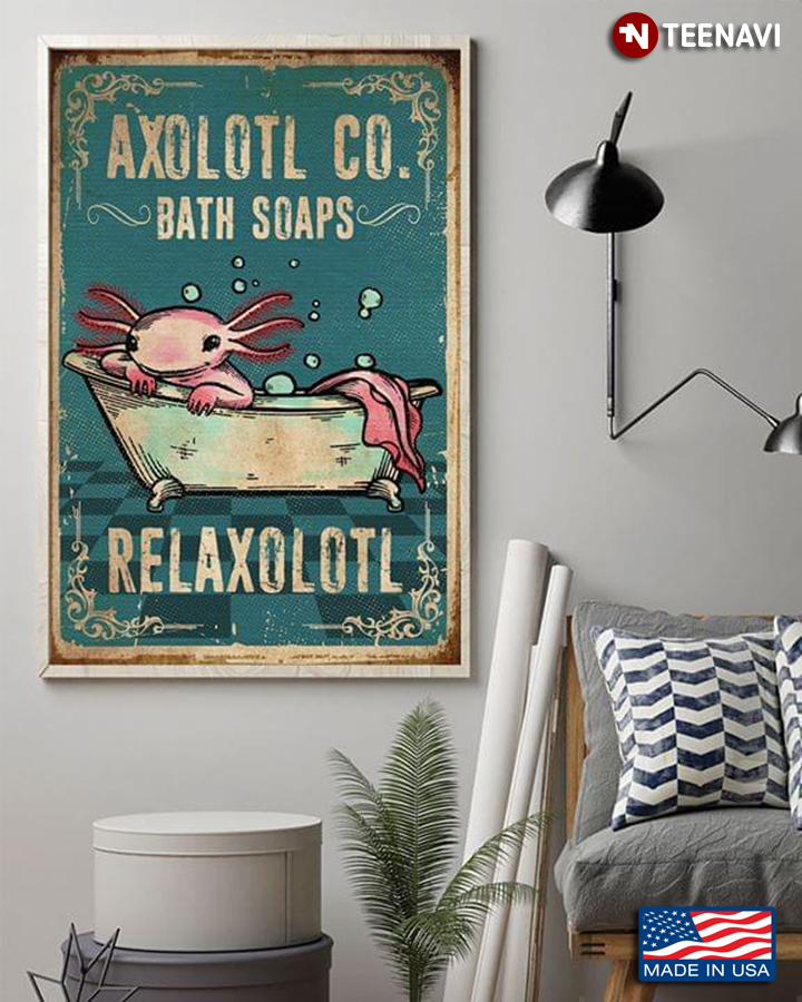 Vintage Axolotl Co. Bath Soaps Relaxolotl