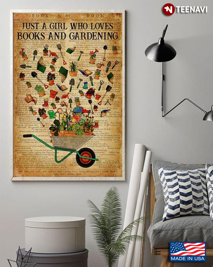 Vintage Dictionary Theme Just A Girl Who Loves Books And Gardening