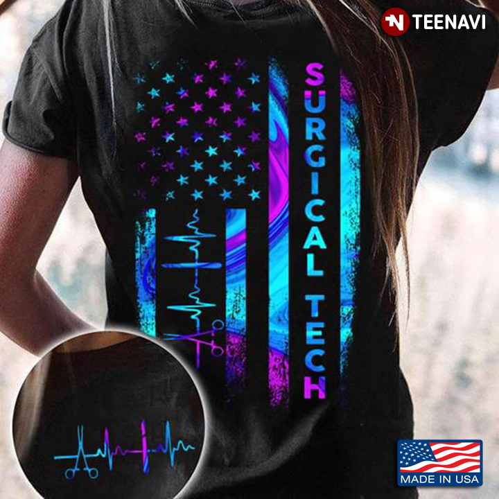Surgical Tech American Flag