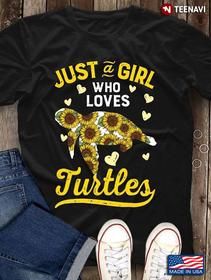 Sunflower Heart And Turtles Just A Girl Who Loves Turtles