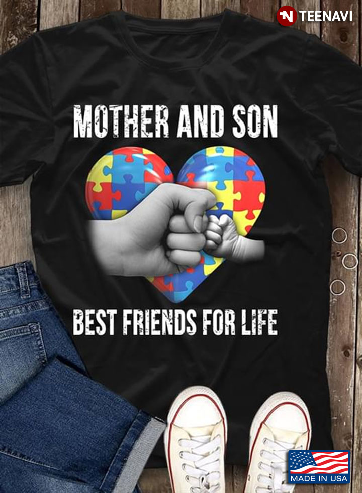 Two Hand And Puzzle Pieces Colorful Mother And Son Best Friend For Life